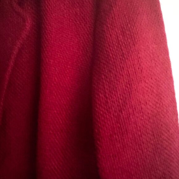 J.Jill Burgundy Textured Wool Blend Classic Blazer S Petite - Picture 5 of 5